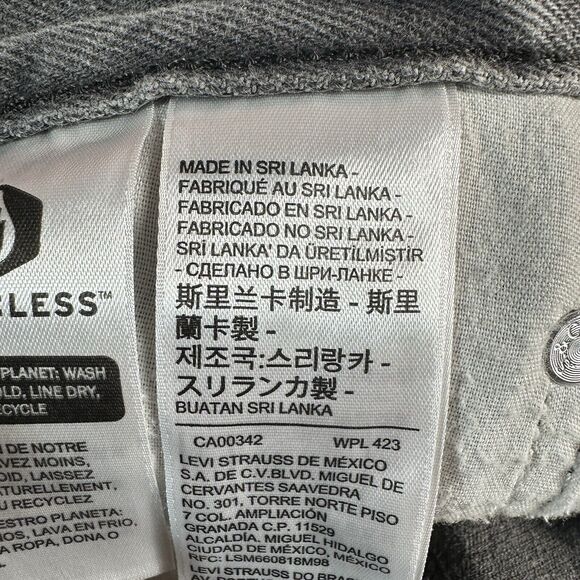 NEW Levi's LOW PRO STRAIGHT Leg Size 26 Gray Mid Rise Jeans Denim Pants 28x30 - Picture 12 of 15